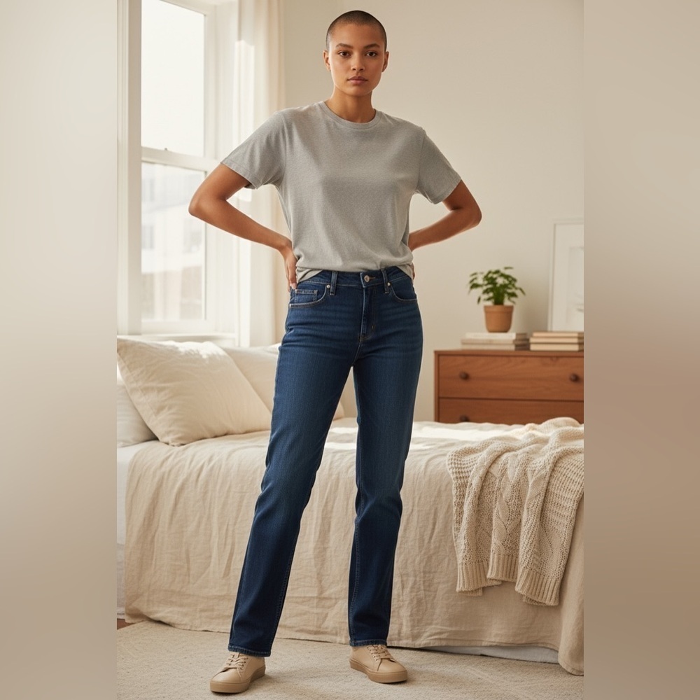 Lucky Brand Dark Blue Straight Jeans